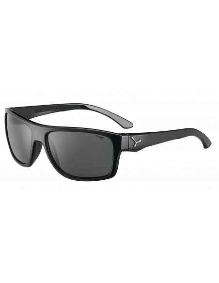 Vista desde la diagonal izquierda de las gafas deportivas Cebé: Empire Shiny Black.